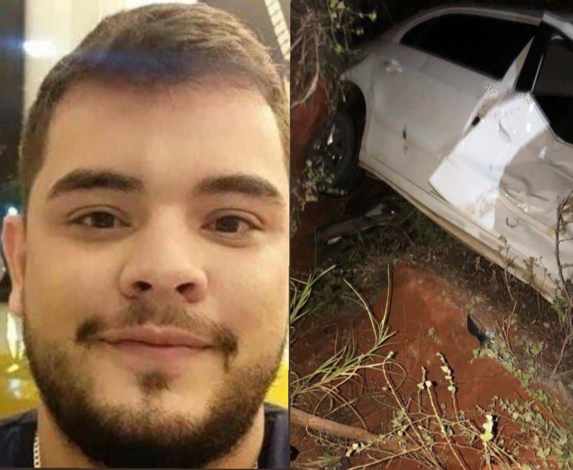 Jovem de 25 anos morre e mulher fica ferida após grave acidente na