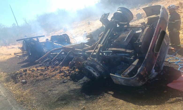 Photo of Região: Grave acidente, incêndio e morte de caminhoneiro