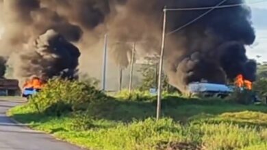 Photo of Região: Acidente e incêndio na estrada