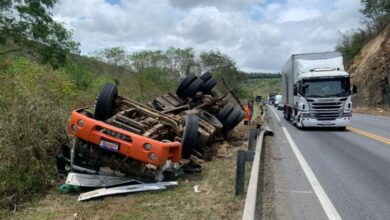 Photo of Região: Acidente com caminhão na BR-116