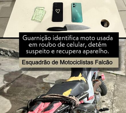 Photo of Conquista: Esquadrão Falcão recupera celular roubado e dois homens acabam no Disep