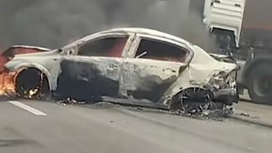 Photo of Região: Acidente e carro em chamas na BR-116