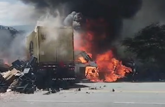 Photo of Região: Grave acidente com morte e incêndio na BR-116