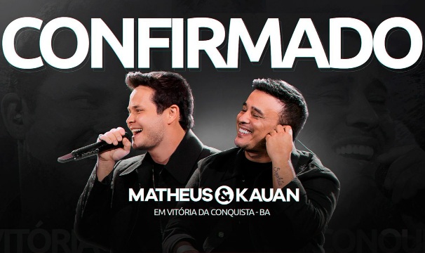 Photo of Conquista: Matheus & Kauan farão show na cidade